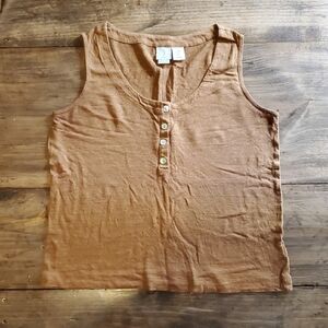Joie Linen Jersey Tank Top